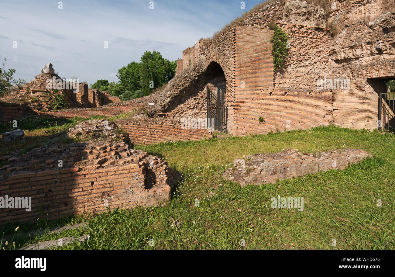 Eastern part of Domus Flavia on the Palatine Hill (Lararium), Rome, Italy Stock Photo
