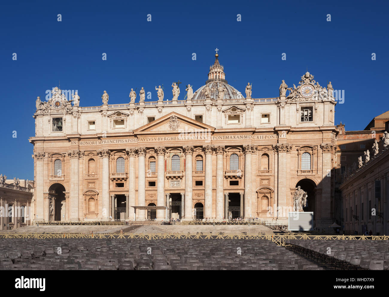 Saint Pater's Basilica in Vatican Stock Photo