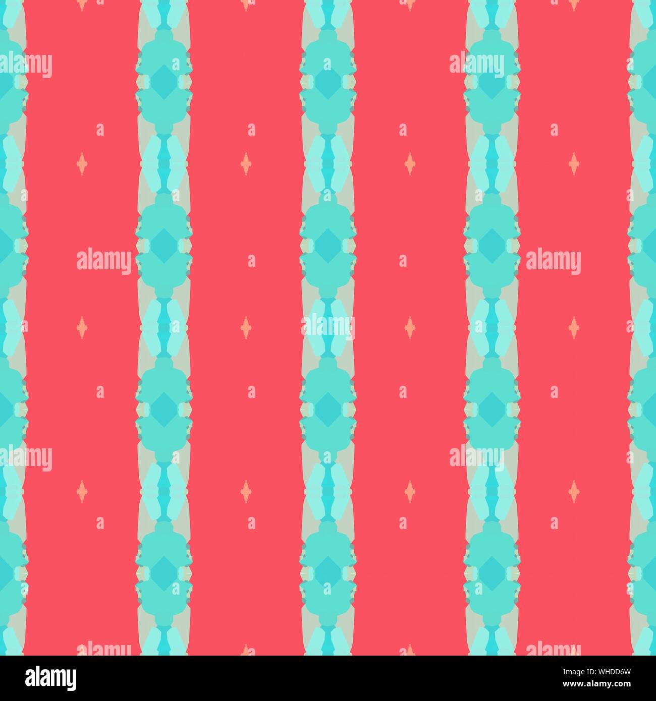 seamless pattern with medium turquoise, powder blue and pastel red ...