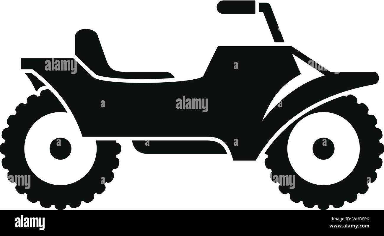Desert quad bike icon. Simple illustration of desert quad bike vector icon for web design isolated on white background Stock Vector
