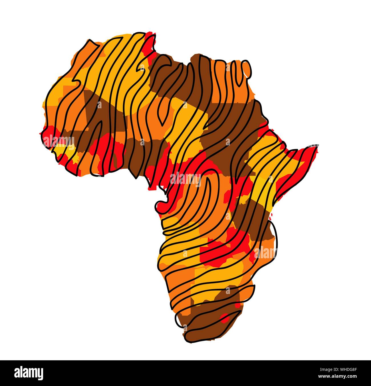 Africa Map Vector Illustration Stock Vector Image And Art Alamy 0658
