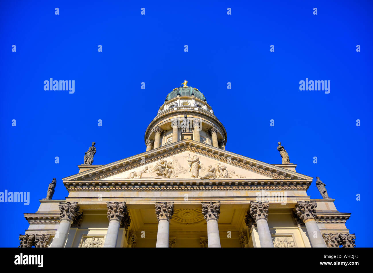 The churches located in Gendarmenmarkt square in Berlin, Germany Stock