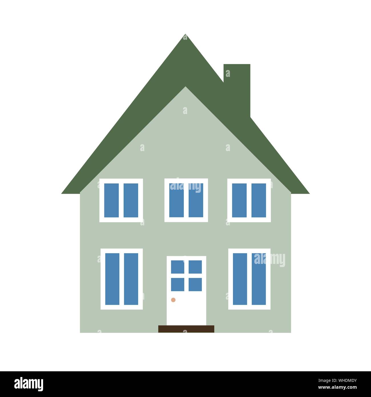 Home vector icon - house design element illustration Stock Vector Image ...