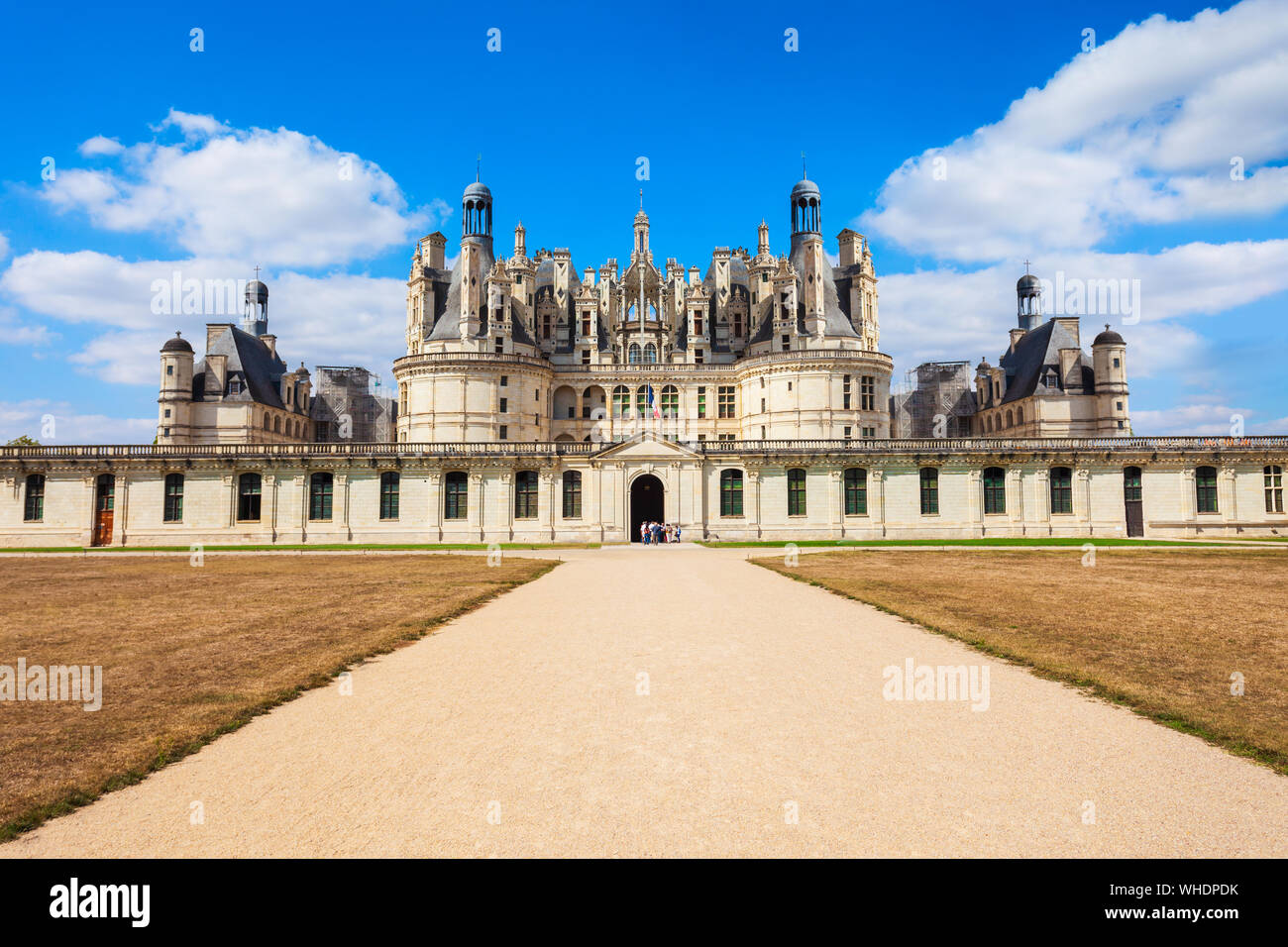 Chateau de Chambord is the largest castle in the Loire valley, France Stock Photo