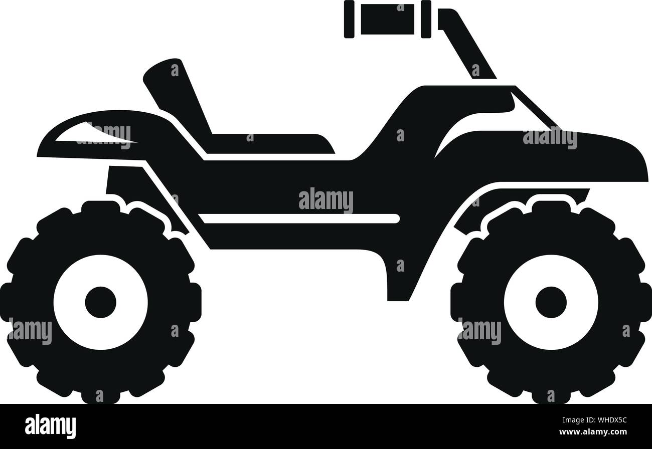Dirt tire quad bike icon. Simple illustration of dirt tire quad bike vector icon for web design