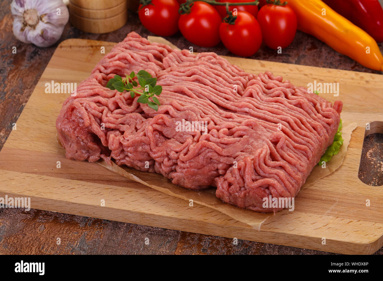 Raw turkey minced meat for cooking Stock Photo Alamy