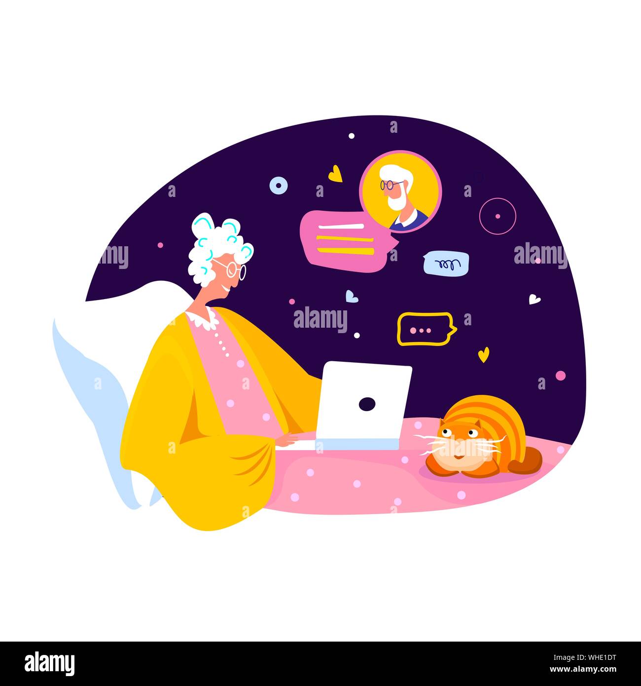 Chat messages Stock Vector Images - Alamy