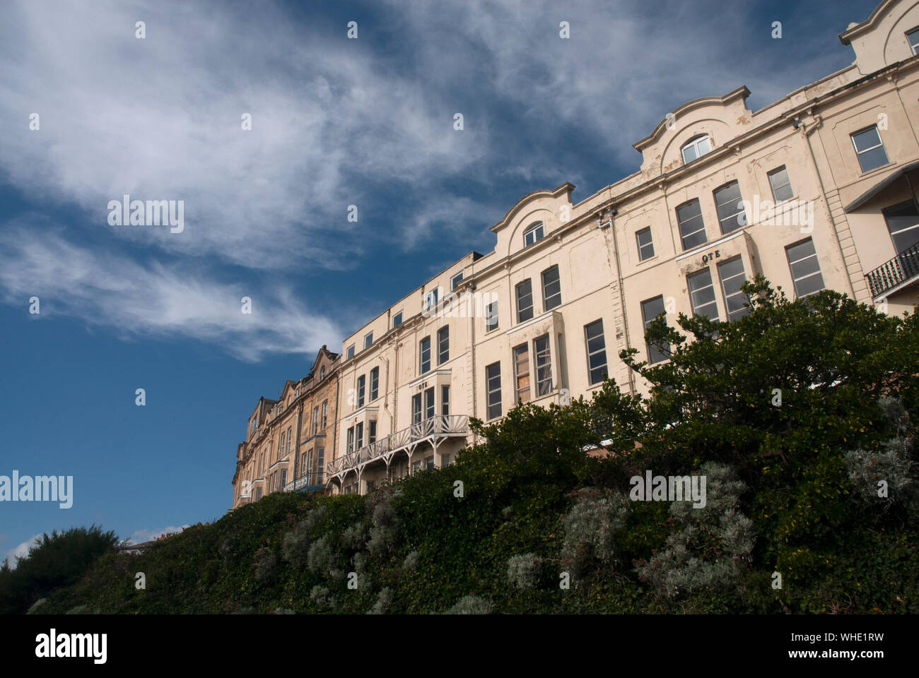Terrace of houses Claremont Crescent WestonSuperMare, North
