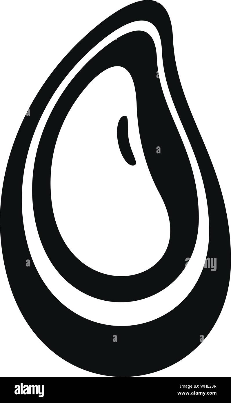 Mussels icon. Simple illustration of mussels vector icon for web design ...