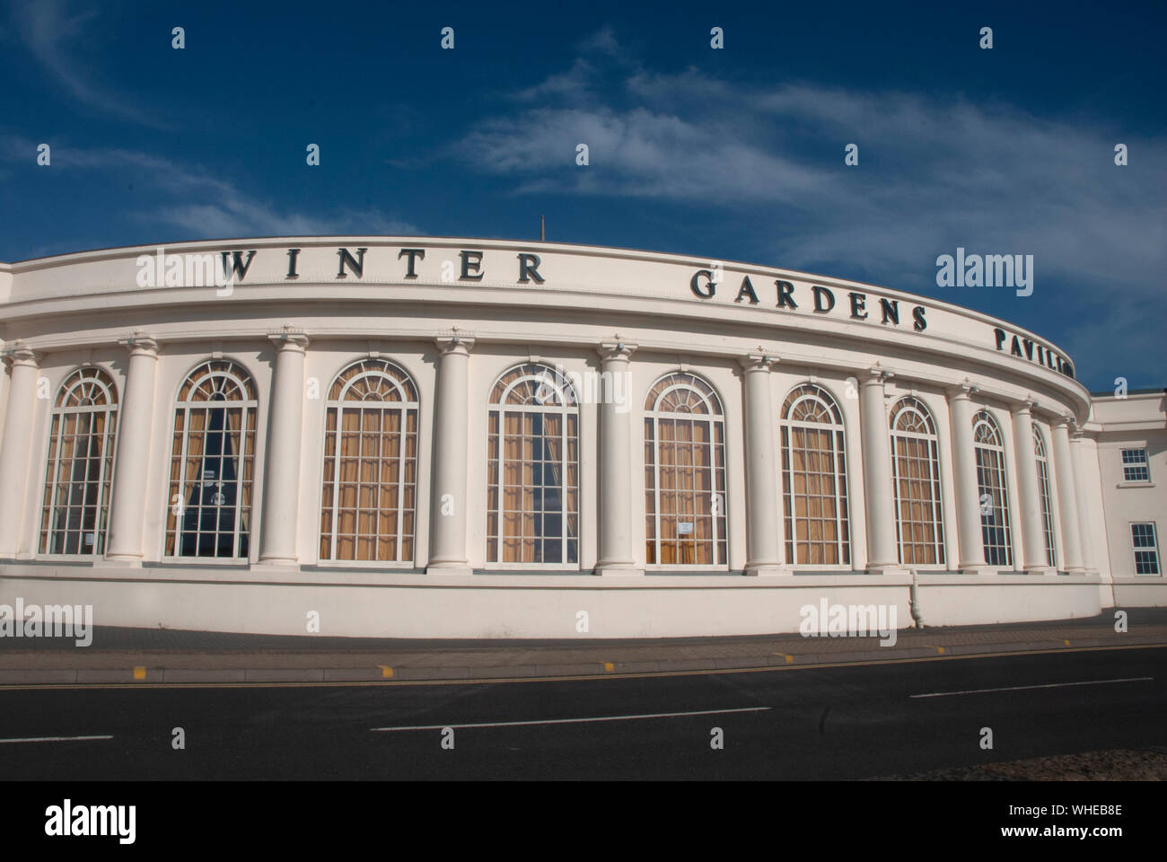 The neo-Georgian pavilion of the Winter Gardens, Royal Parade, Weston-Super-Mare, North Somerset, England, UK Stock Photo