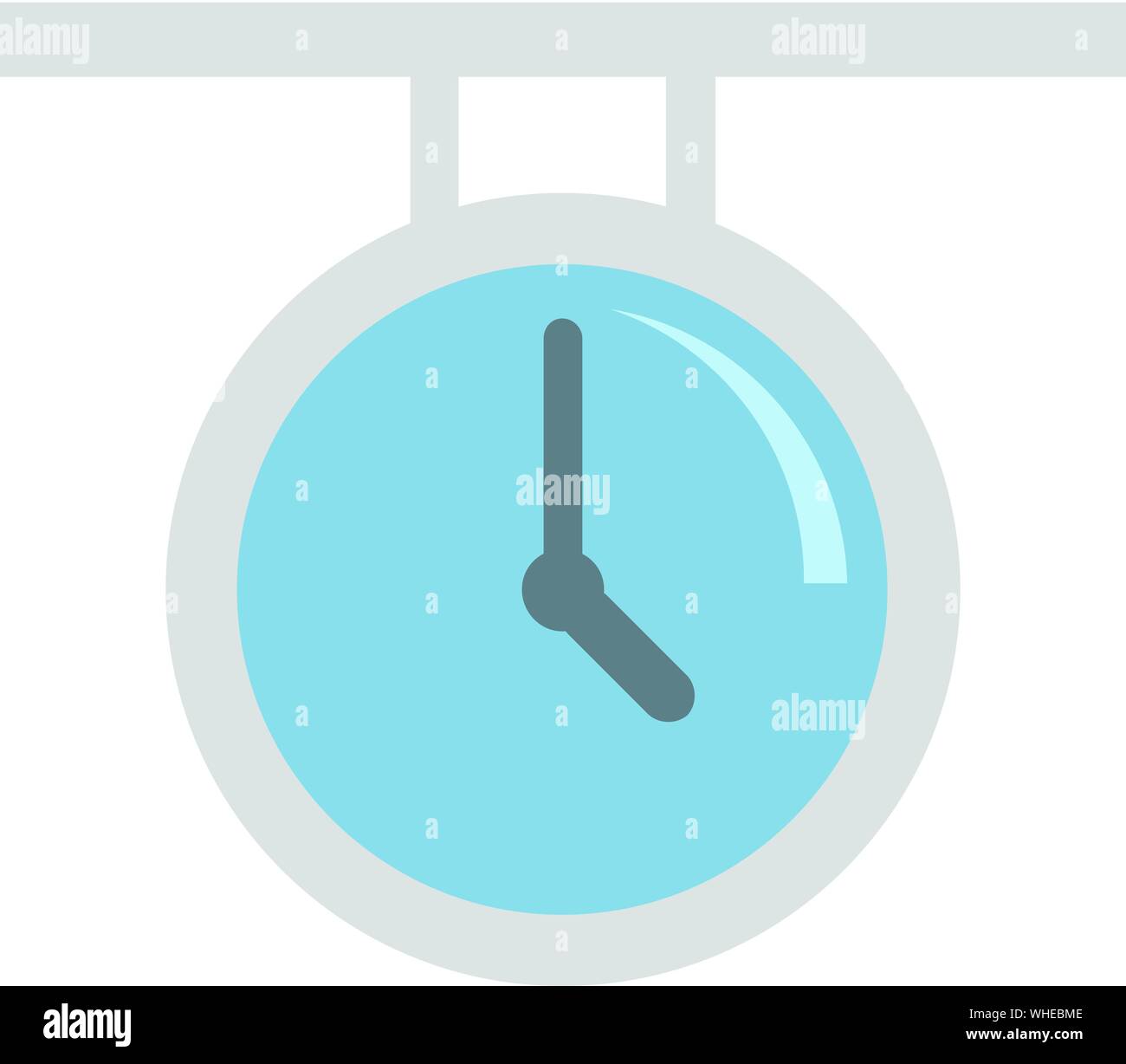 Vintage railway station wall clock Stock Vector Images - Alamy