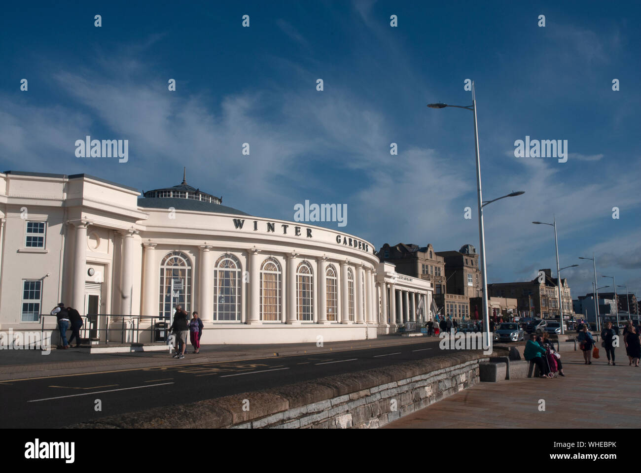 The neo-Georgian pavilion of the Winter Gardens, Royal Parade, Weston-Super-Mare, North Somerset, England, UK Stock Photo