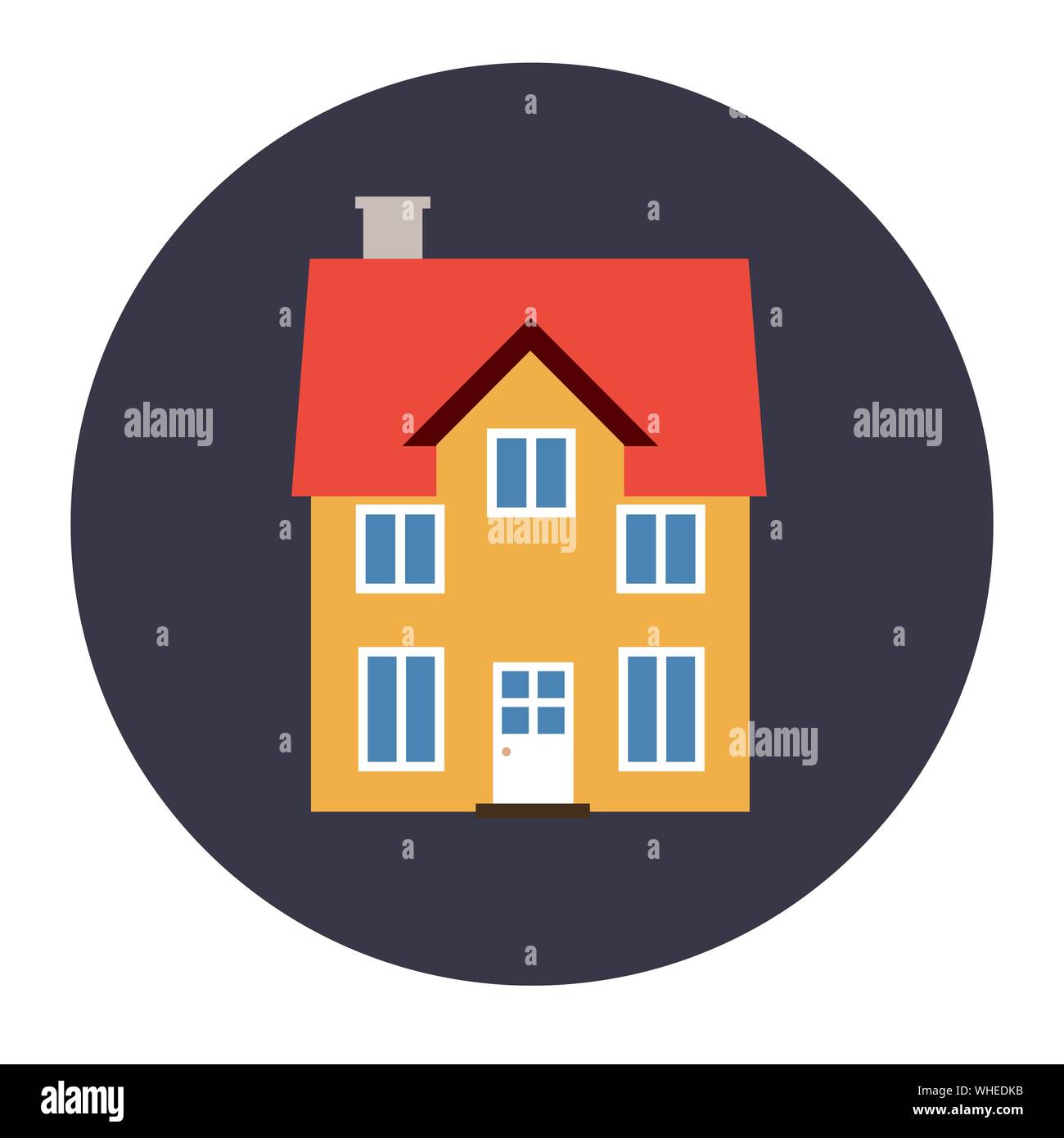 Home vector icon - house design element illustration Stock Vector Image ...