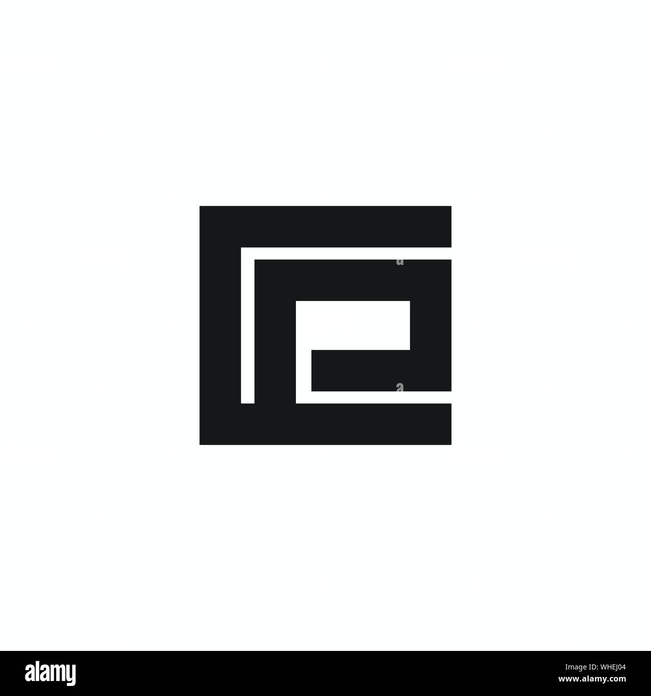 Letter cp logo icon design template elements Stock Vector Image & Art ...