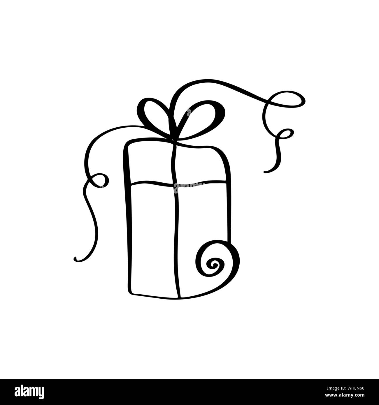 How to draw a gift box  Easy drawings 