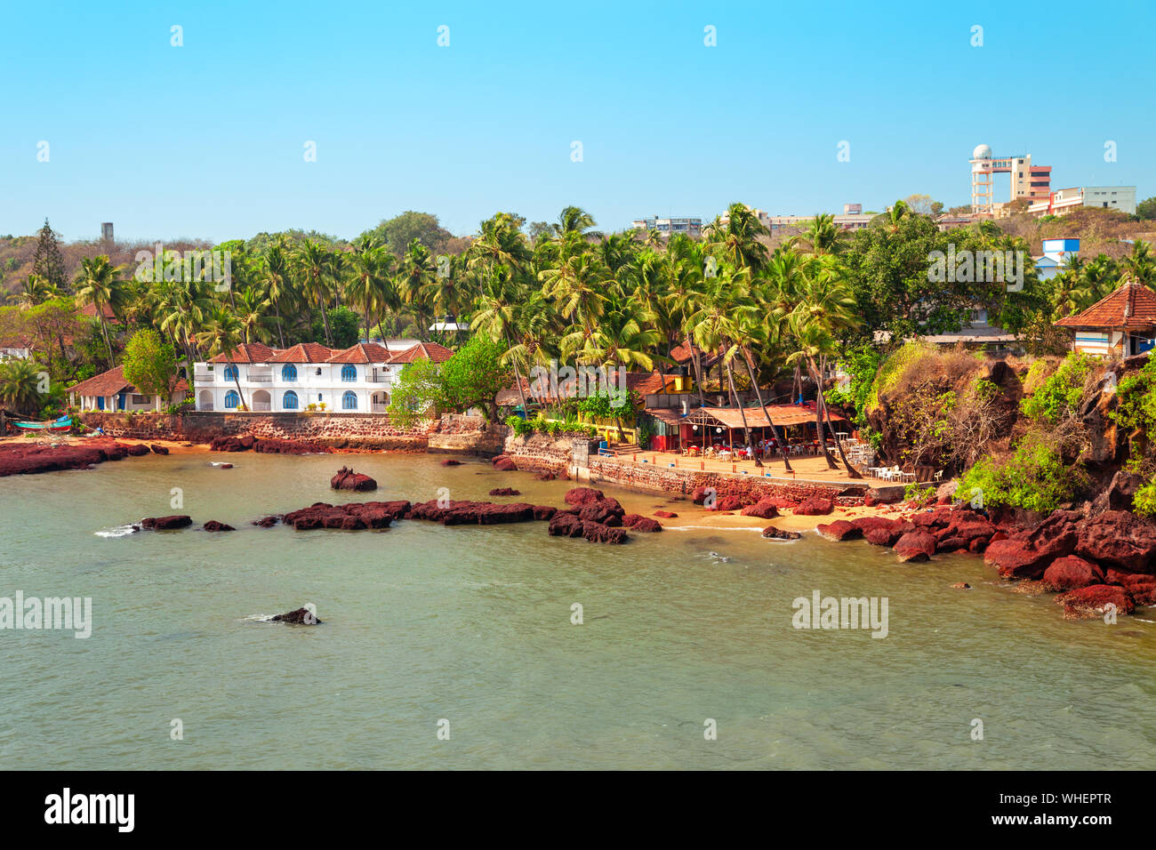 Dona Paula cape is a viewpoint in Panjim city in Goa state of India ...