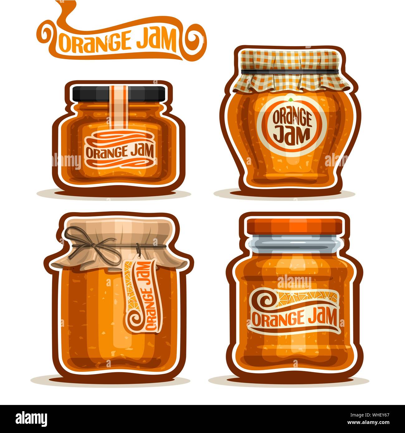 Orange peel jam Stock Vector Images Alamy