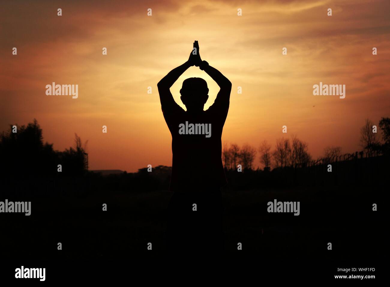 Man hands raised to the sky hi-res stock photography and images - Alamy
