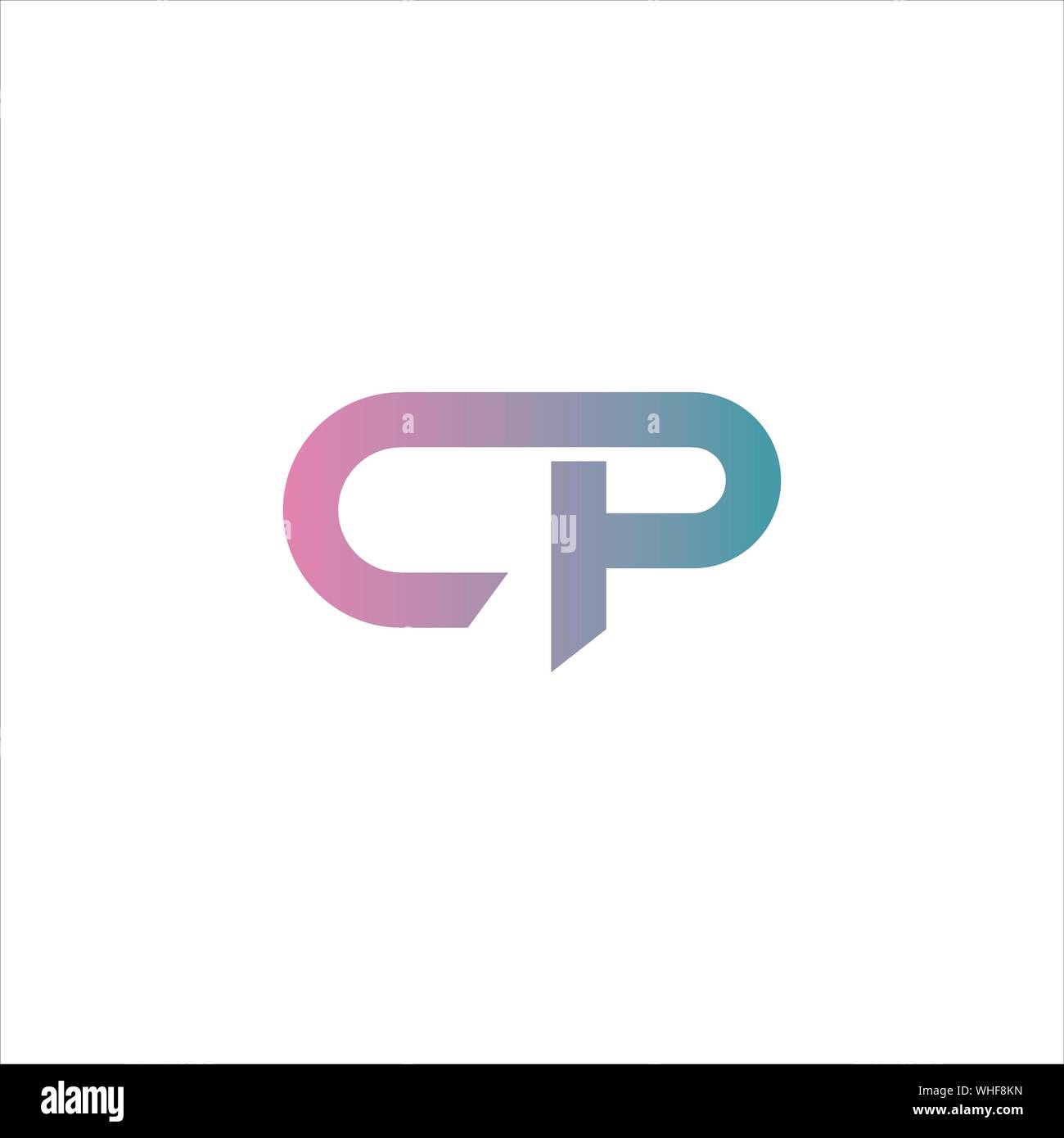 Letter cp logo icon design template elements Stock Vector Image & Art ...