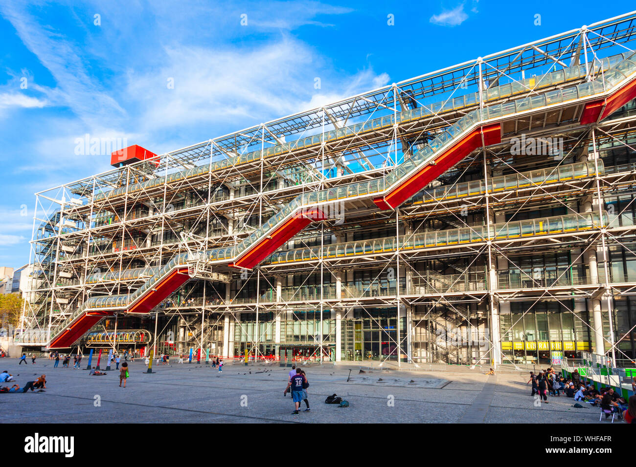 PARIS, FRANCE - SEPTEMBER 12, 2018: Centre Georges Pompidou is a complex building museum in the Beaubourg area in Paris, France Stock Photo