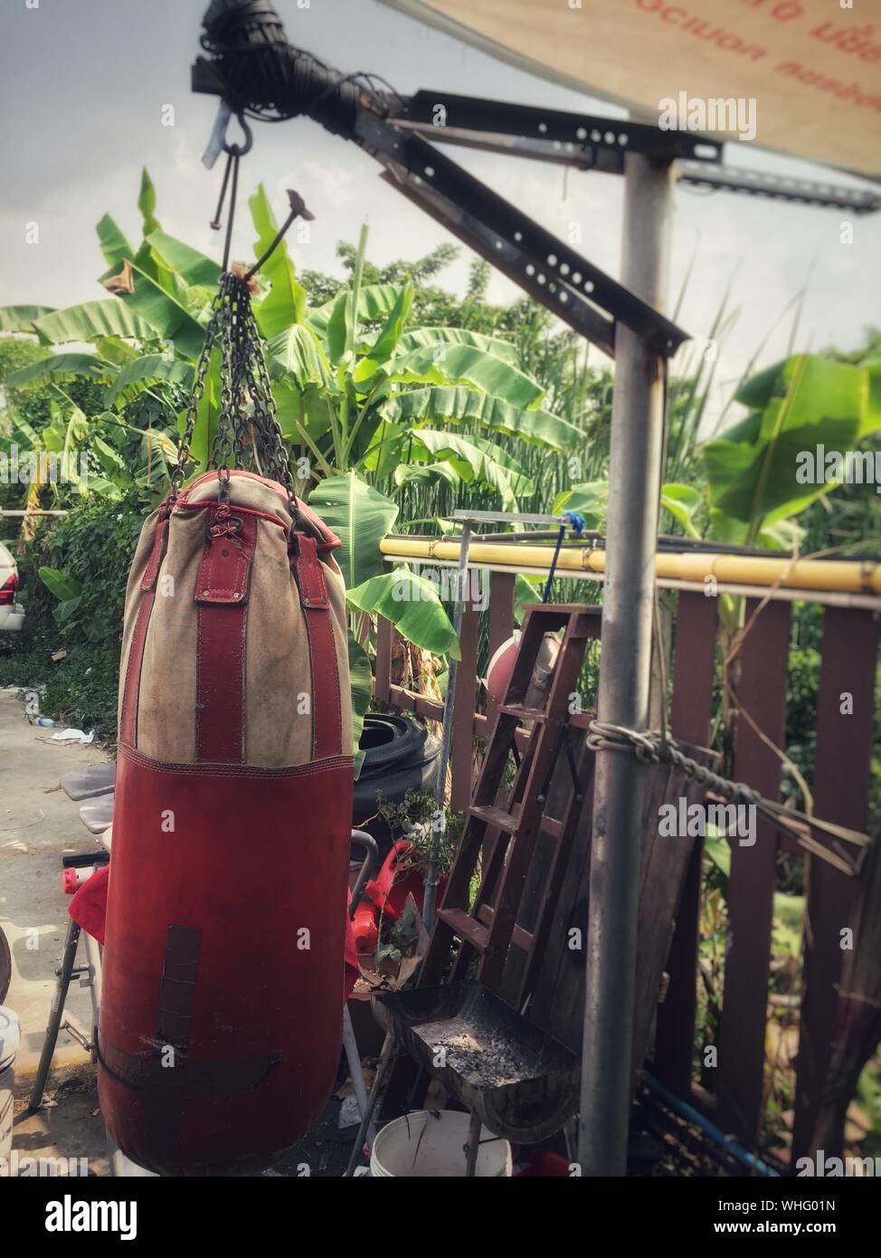 Hanging punching bag hires stock photography and images Alamy