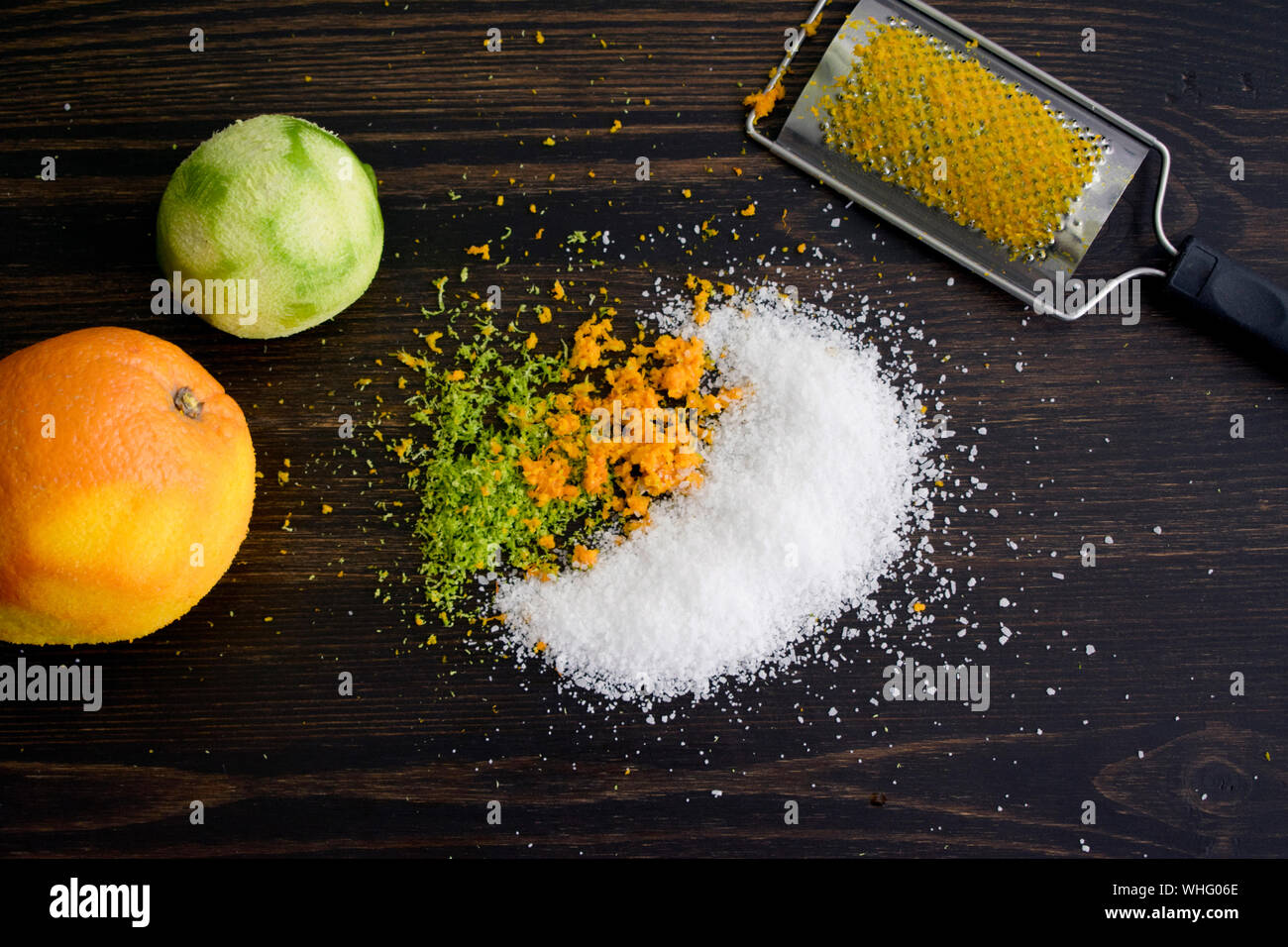 Margarita Salt Ingredients Stock Photo