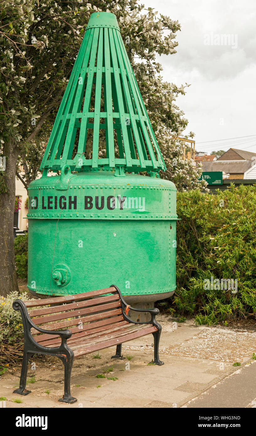 Leigh On Sea, Essex, England, August 2019, Old Leigh Buoy is a tourist
