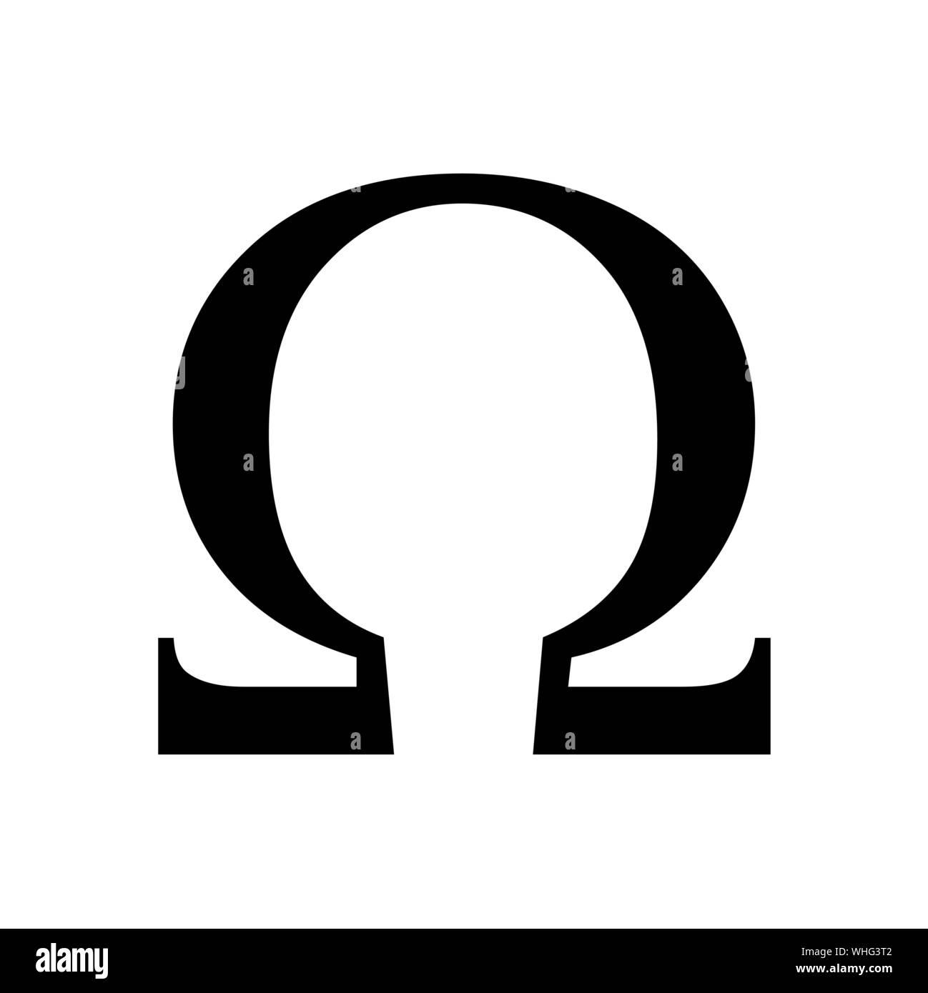 Omega symbol Black and White Stock Photos Images Alamy