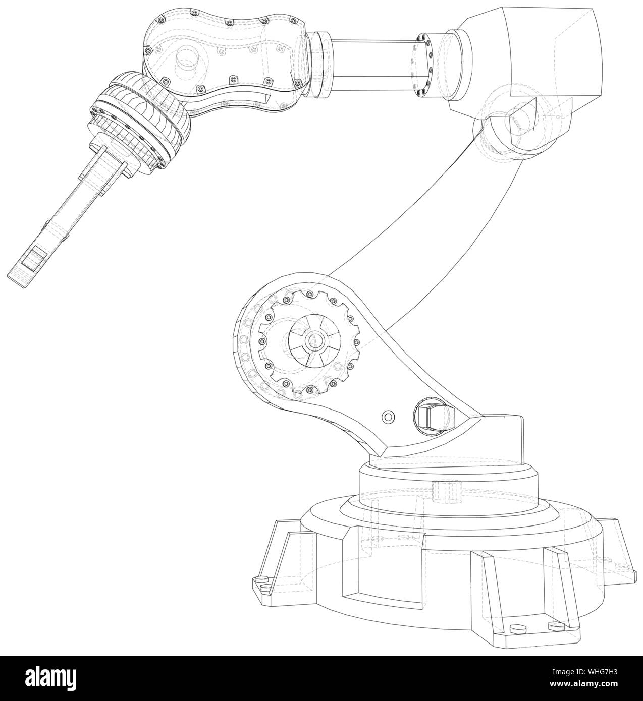 70  Robot drill arm sketch drawing For Learning