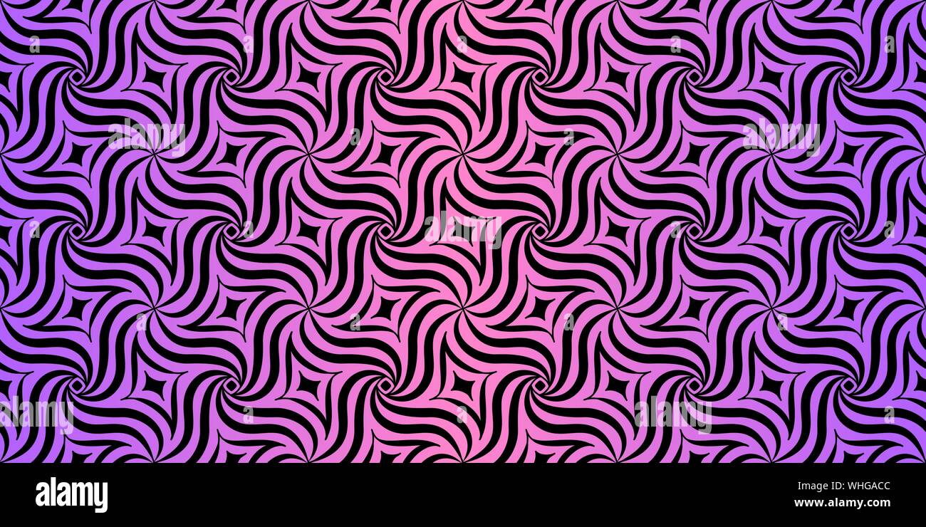 Optical illusion background. Abstract seamless pattern Stock Vector