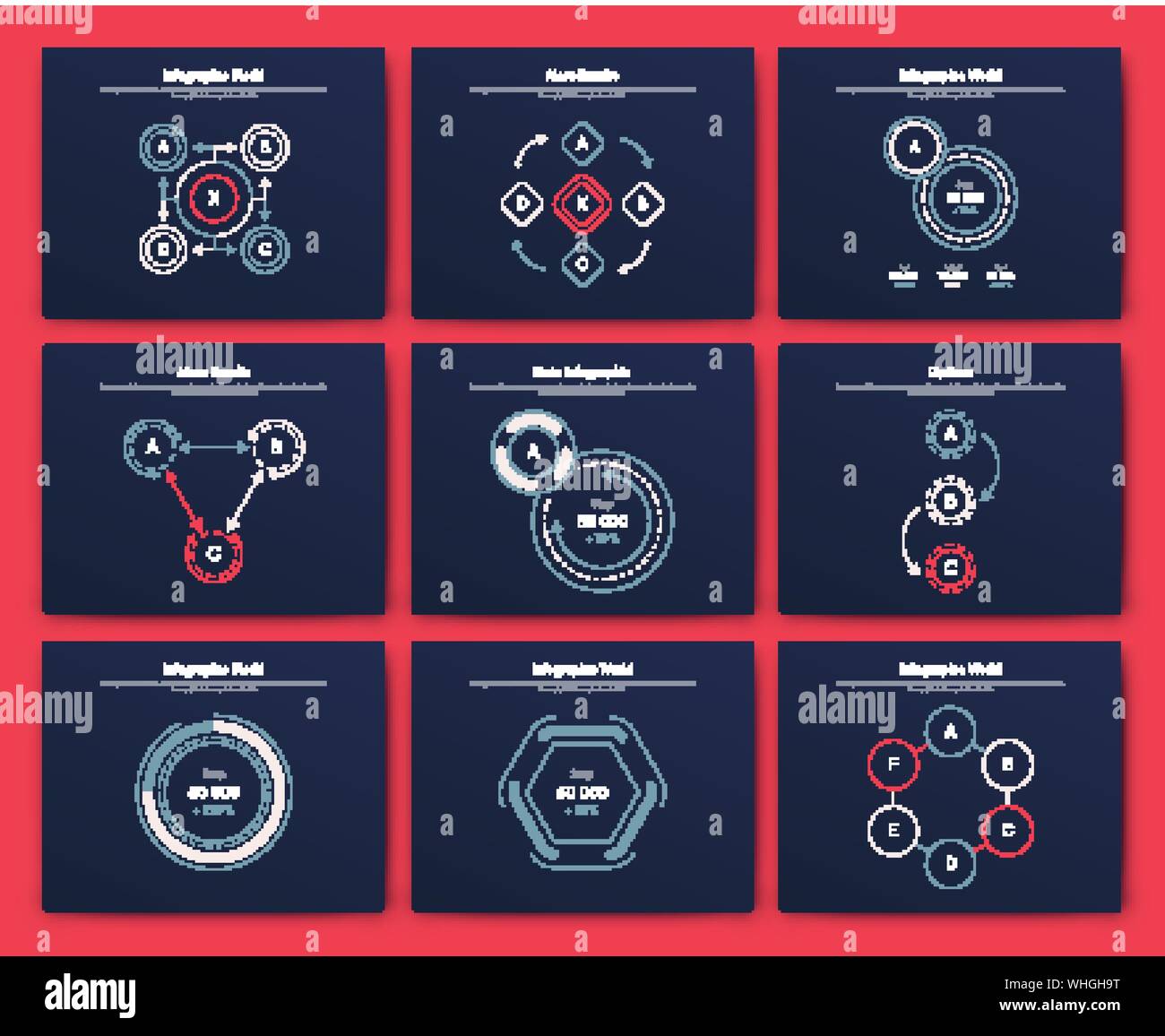 Infographic vector brochure elements for business illustration in