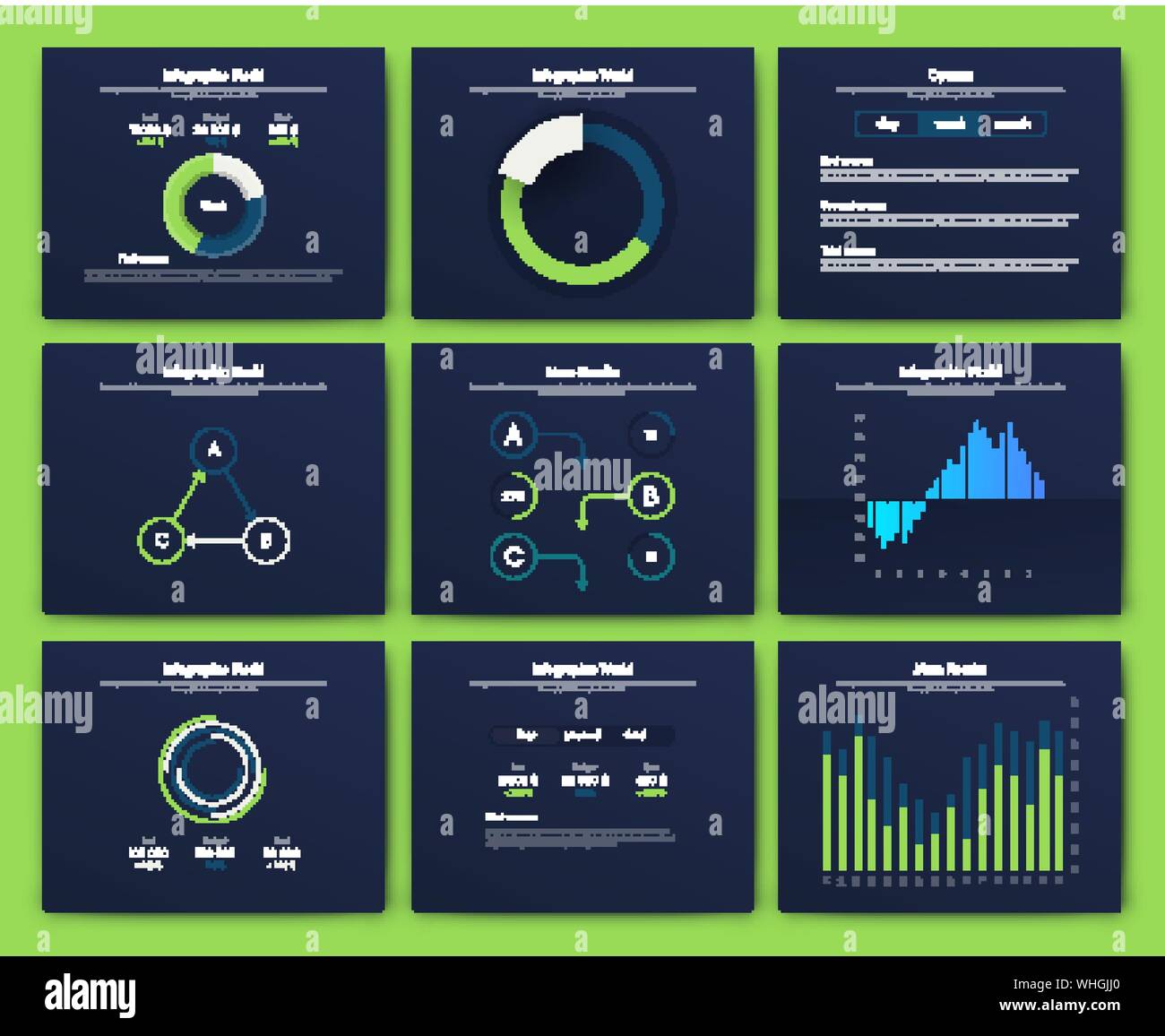 Infographic vector brochure elements for business illustration in