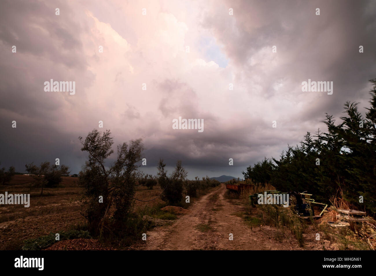 Moody stormy road hi-res stock photography and images - Alamy