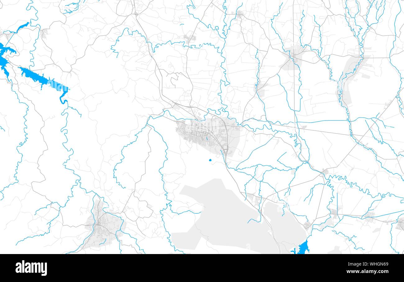 Rich detailed vector area map of La Vega, La Vega, Dominican Republic