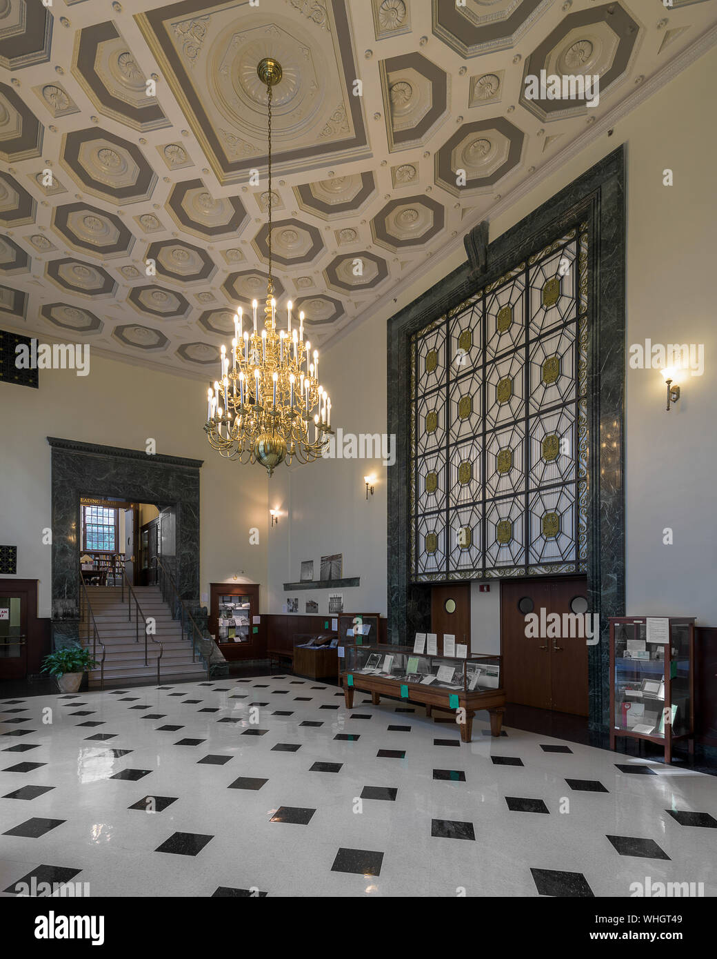 Interior off the Wise Library on University Avenue on the campus of ...