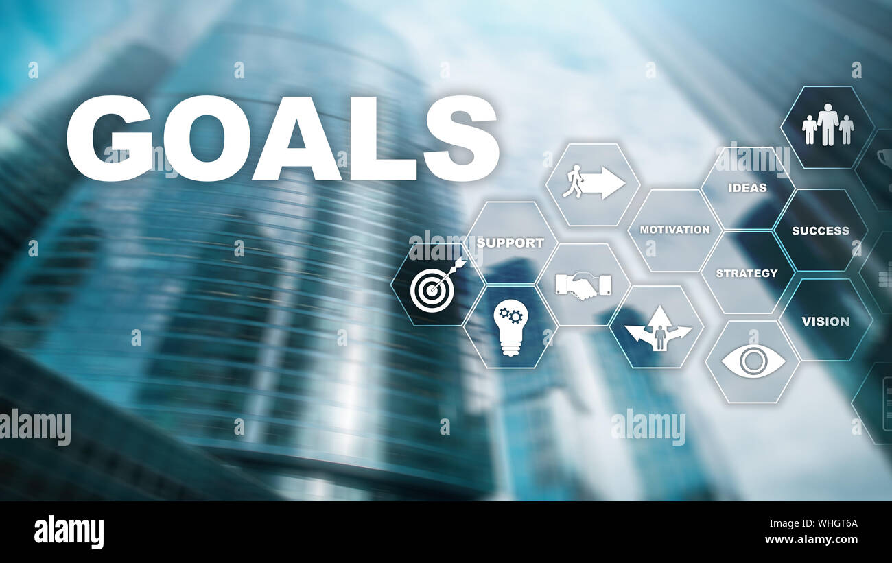 Target Goals Expectations Achievement Graphic Concept. Business ...