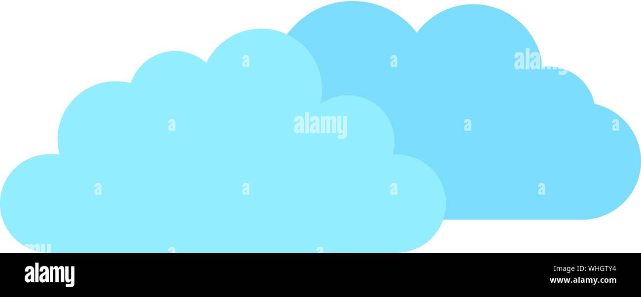 Data cloud icon. Flat illustration of data cloud vector icon for web ...