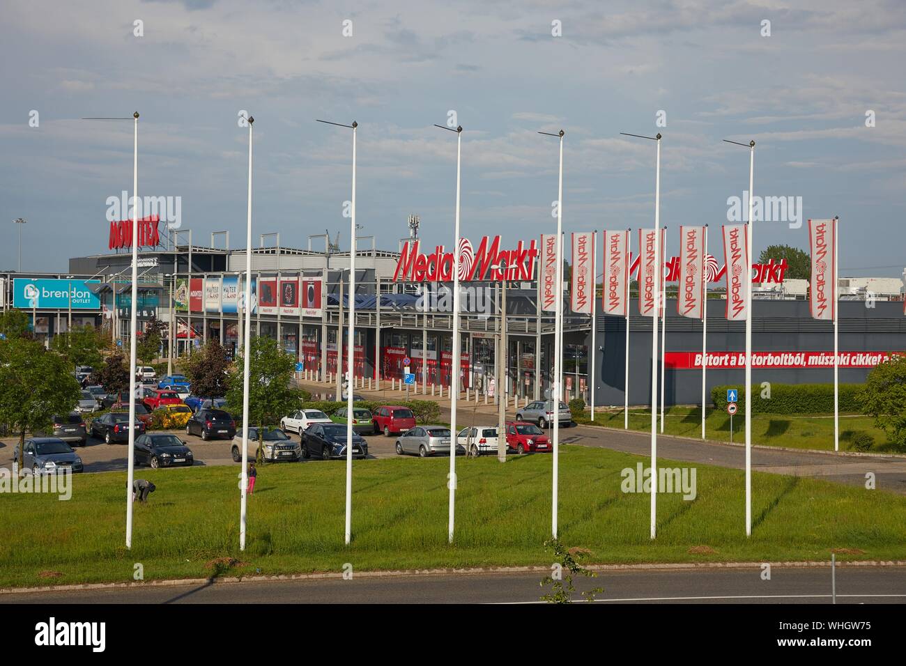 Mediamarkt store from the outside Stock Photo