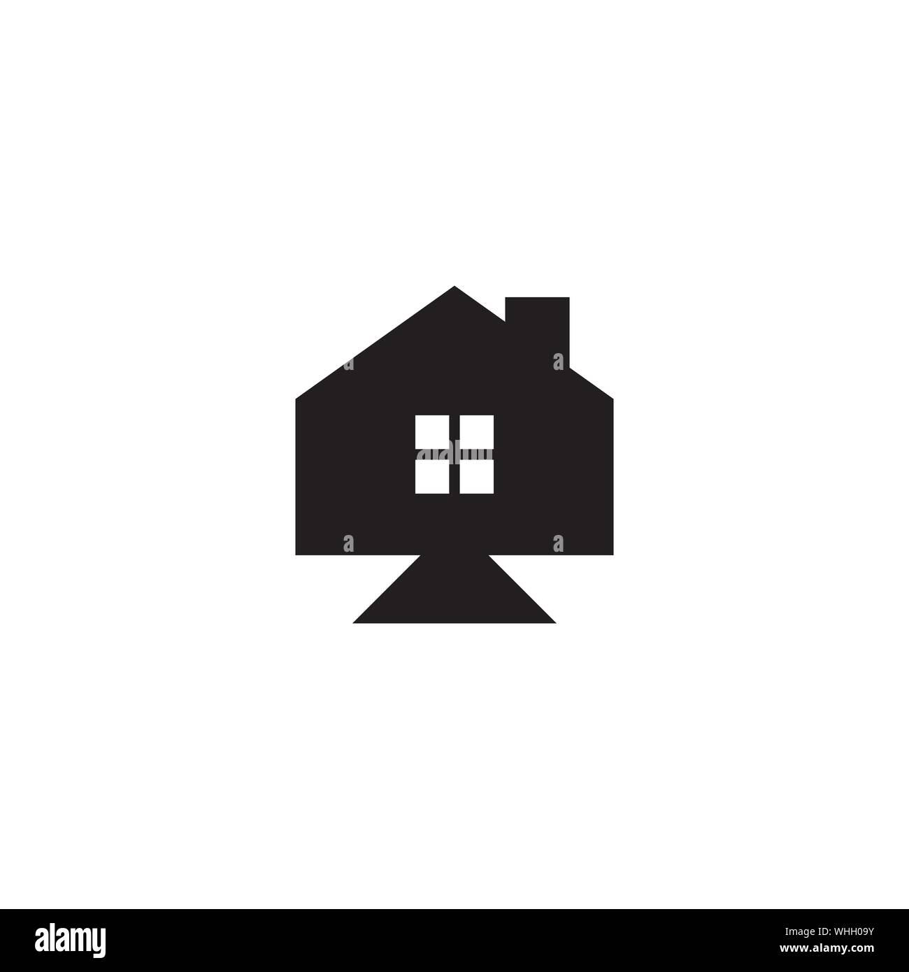 House graphic design template vector isolated illustration Stock Vector