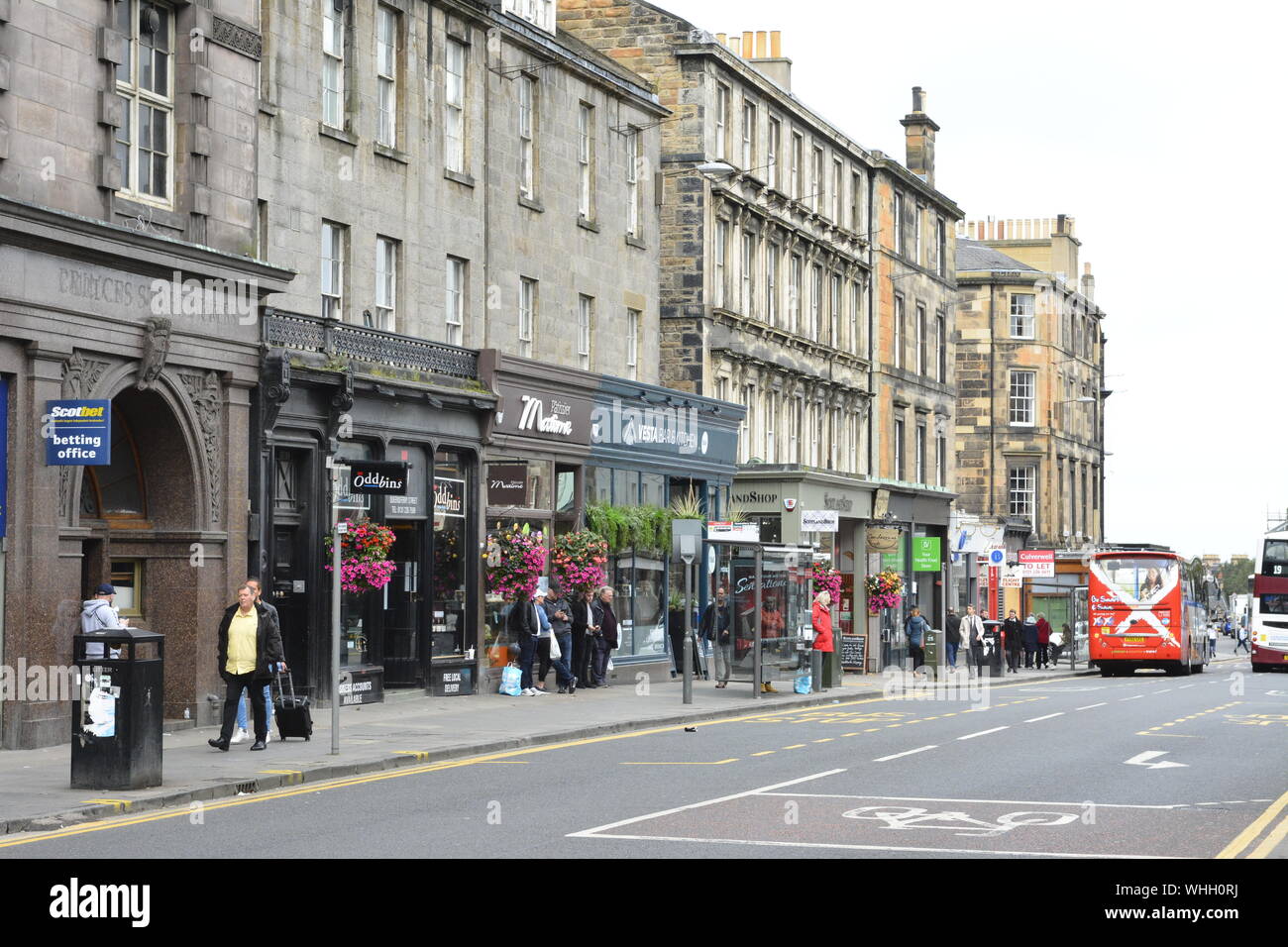 The City of Edinburgh is the capital city of Scotland large amounts of tourist  visit the city Stock Photo