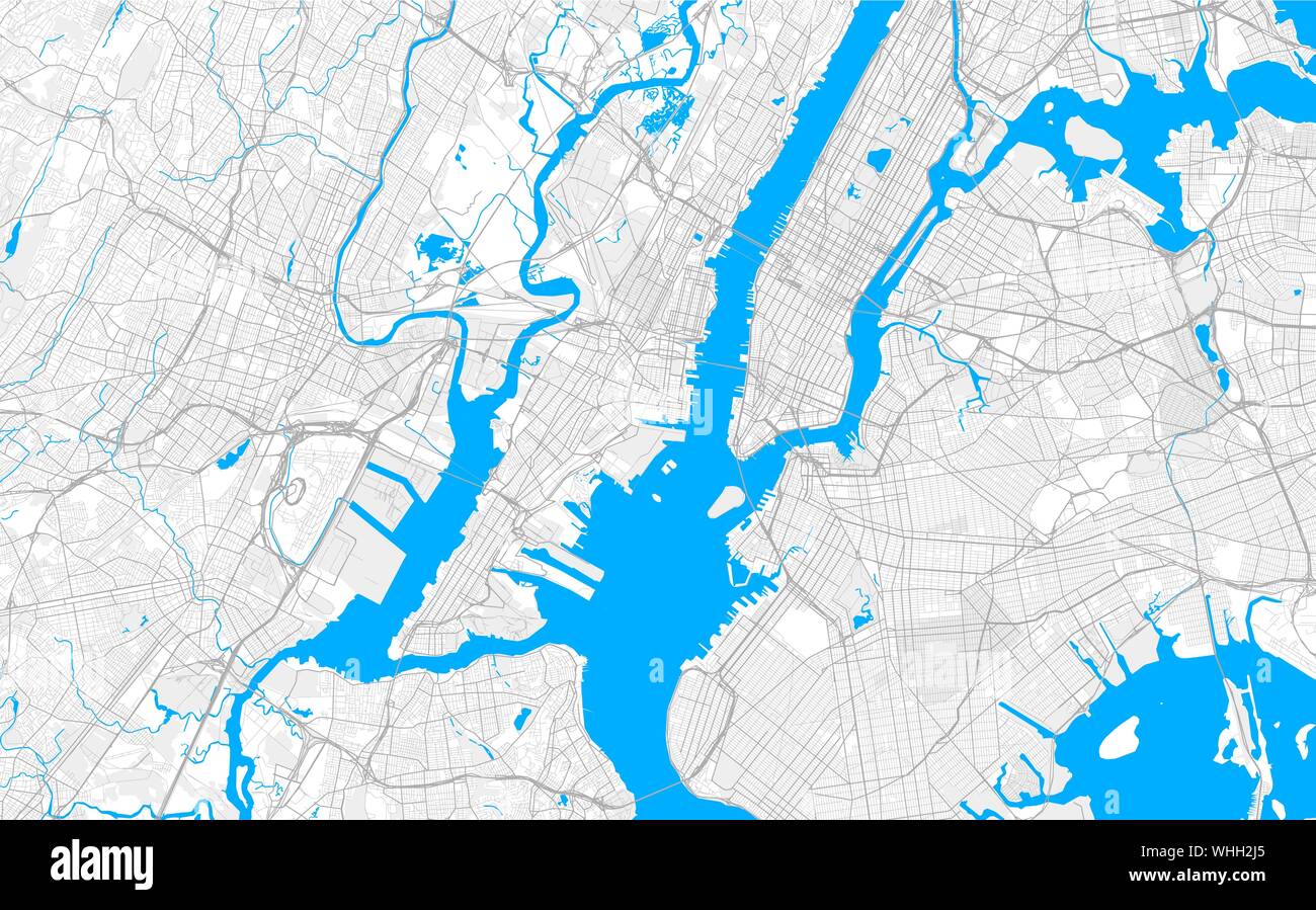 Rich detailed vector area map of Jersey City, New Jersey, U.S.A.. Map