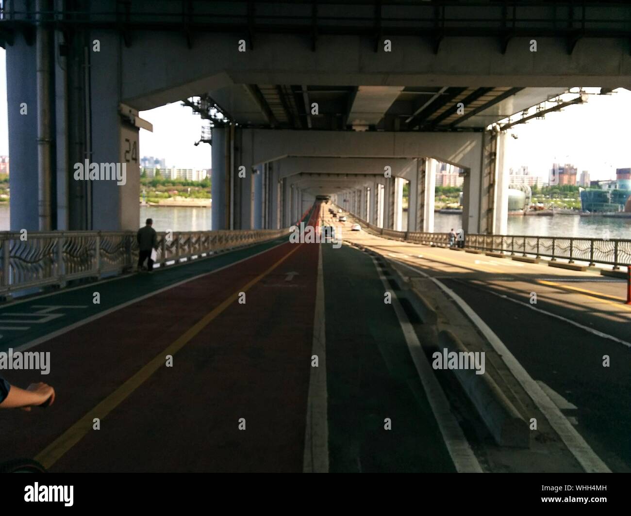Road Under Bridge Stock Photo Alamy