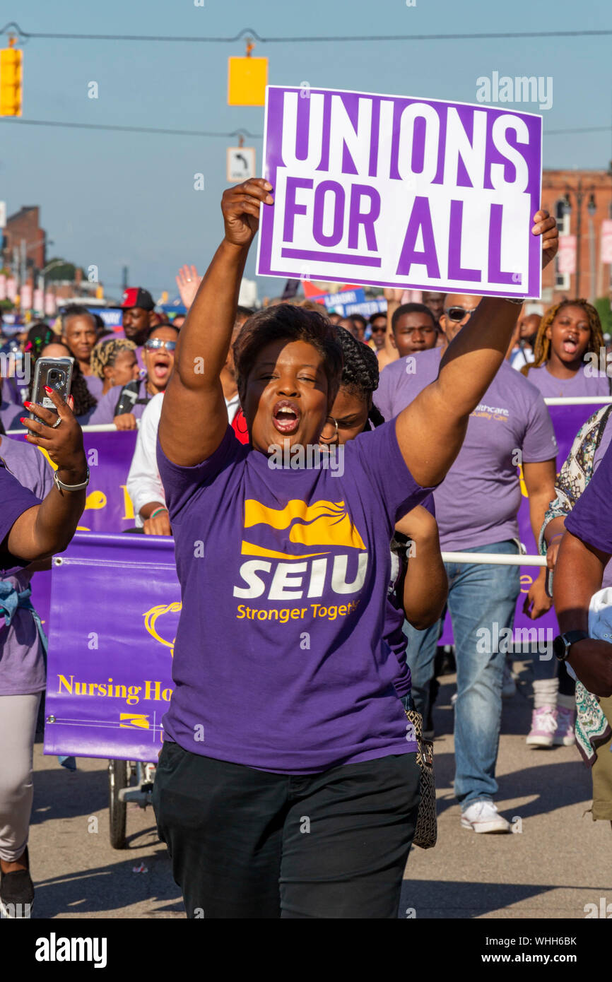 Detroit, Michigan Detroit's Labor Day parade Stock Photo Alamy