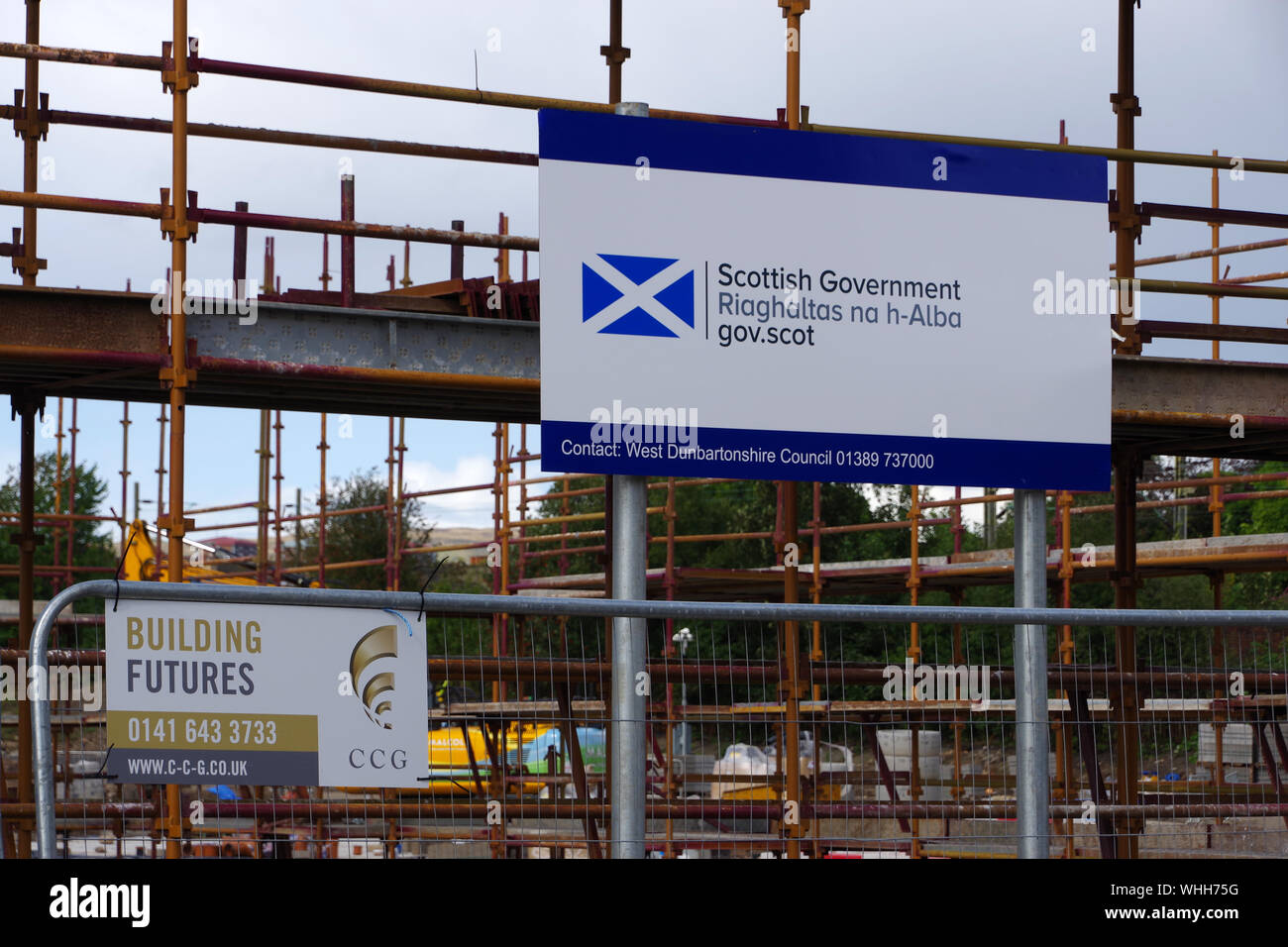 New housing being built on the site of the demolished St Andrew's school in Clydebank for West