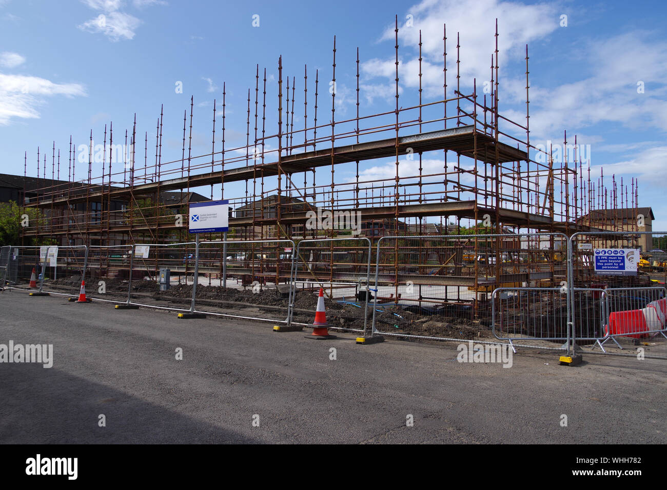 New housing being built on the site of the demolished St Andrew's school in Clydebank for West