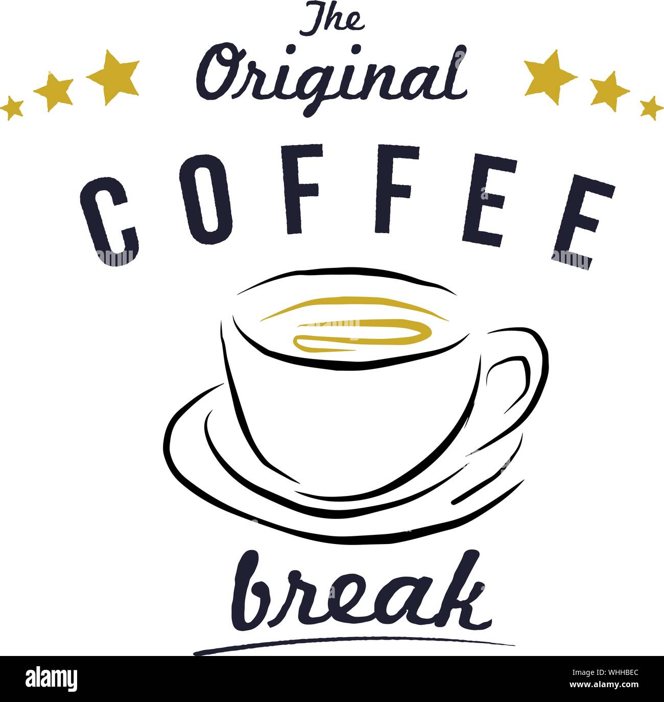 How about a cup of coffee lettering handwritten Vector Image