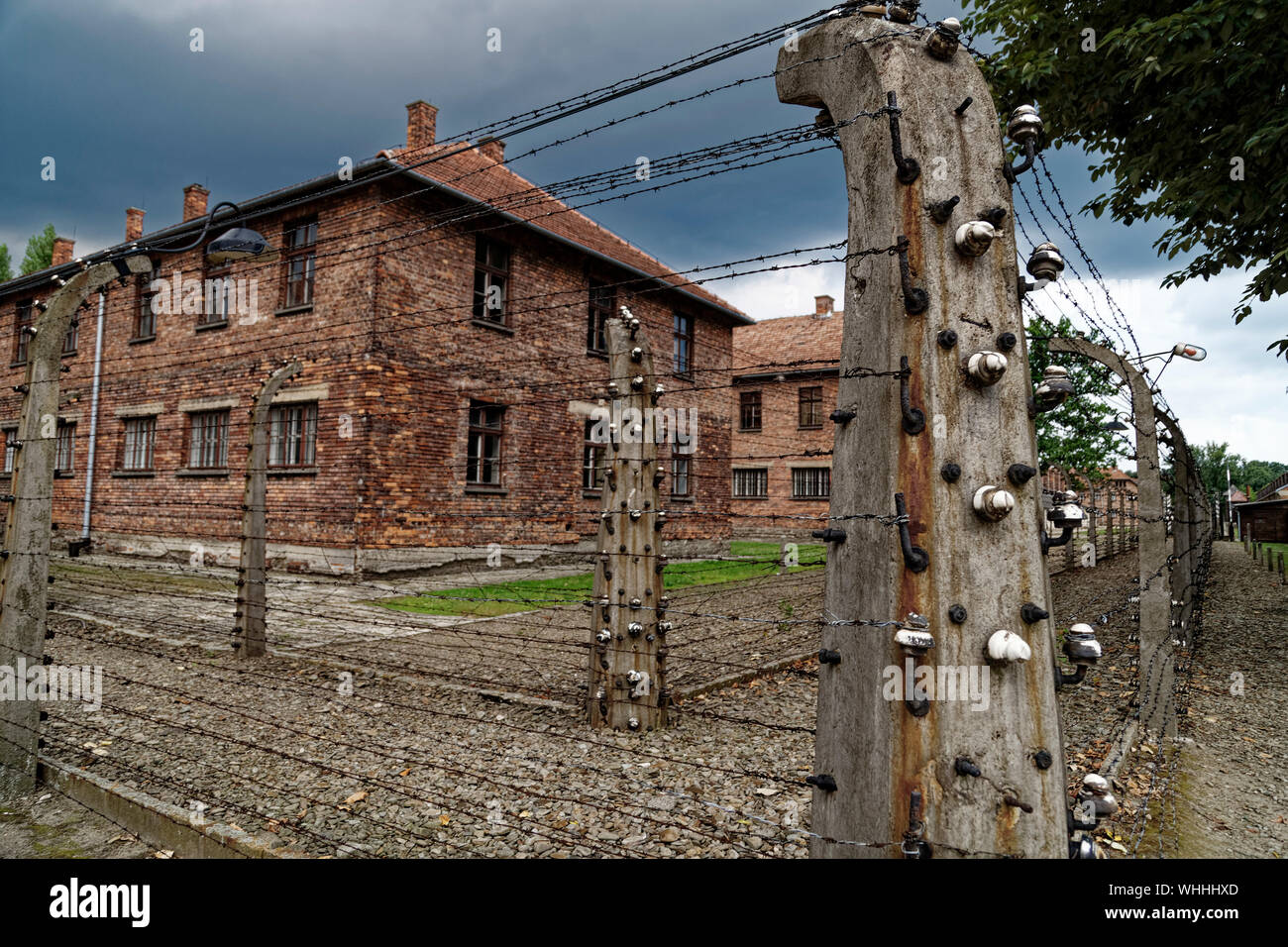 Oswiecim, Poland. 19th August, 2019. Nazi concentration camp in Auschwitz I, Oswiecim, Poland, on August 19, 2019. Stock Photo