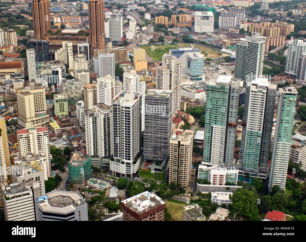 Aerial View Of City Stock Photo - Alamy