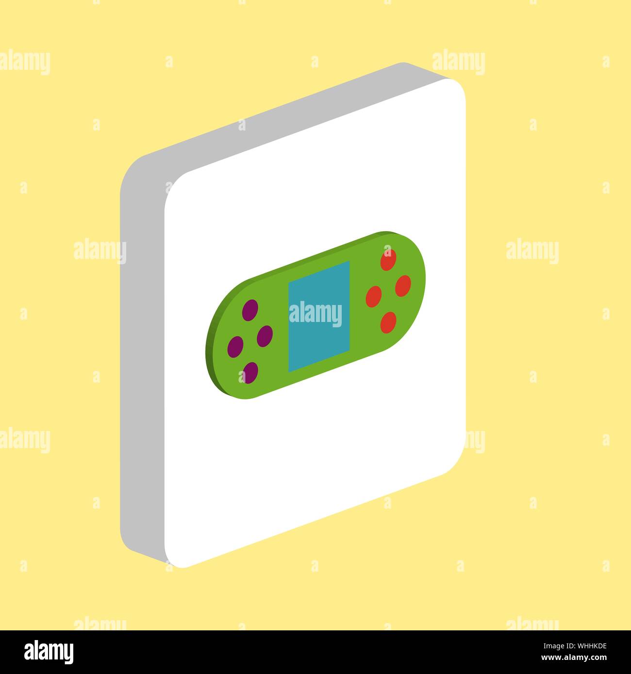 Game Portable Console Simple vector icon. Illustration symbol design ...