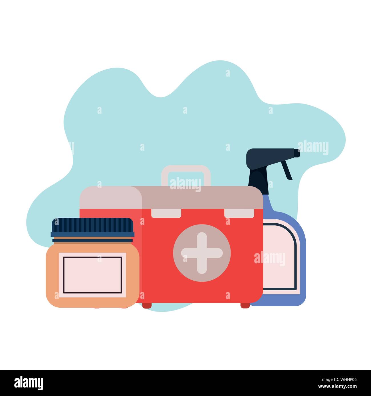 first aid kit on white background Stock Vector Image & Art - Alamy